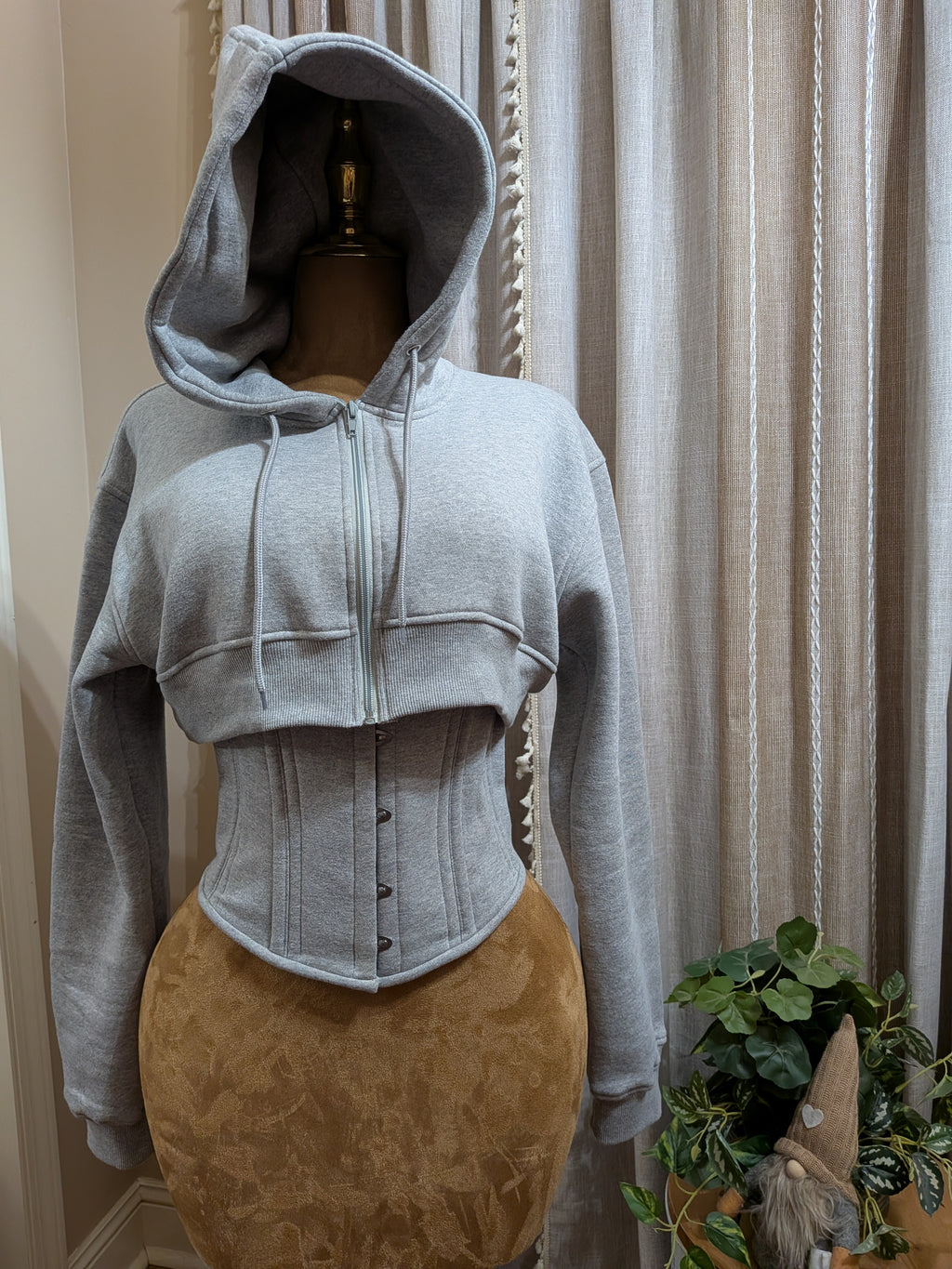 Custom Men's Corset Hoodie Set| Unisex| Regular Moderate Curve Shape| Signature Shape Collection
