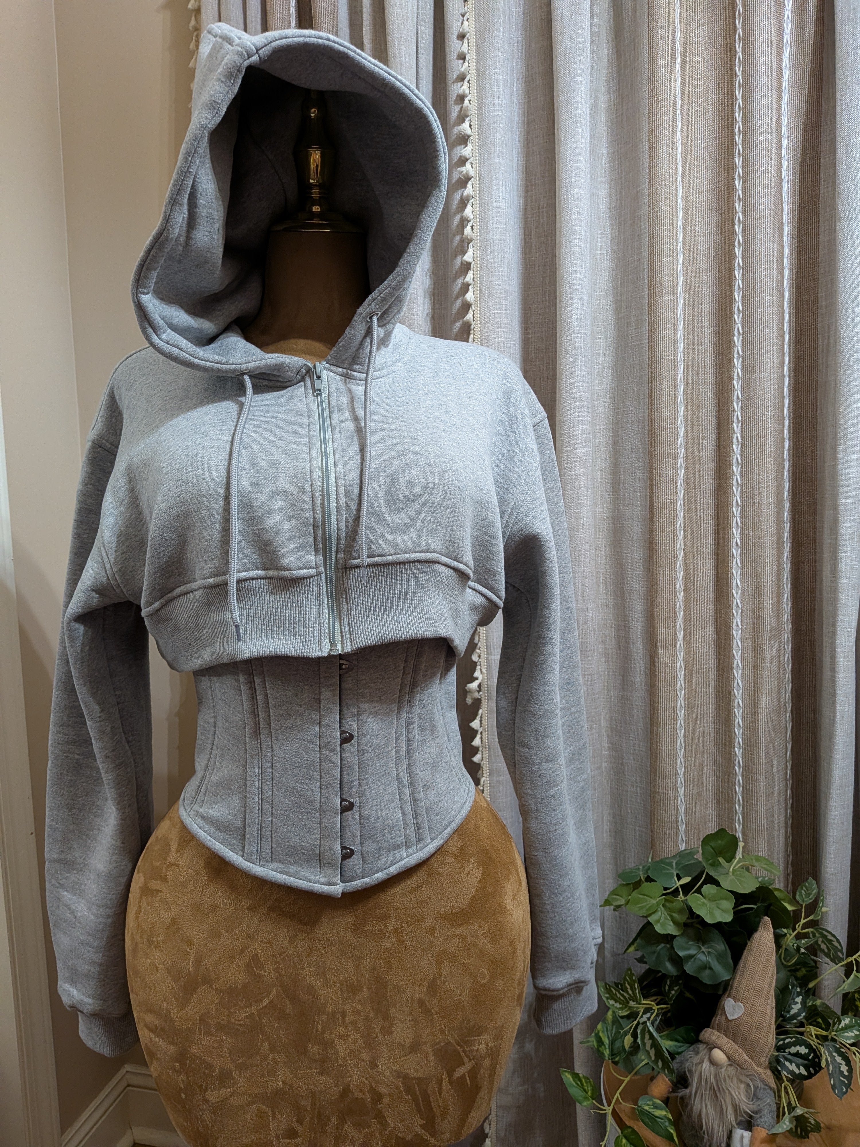 Custom Men's Corset Hoodie Set| Unisex| Regular Moderate Curve Shape| Signature Shape Collection