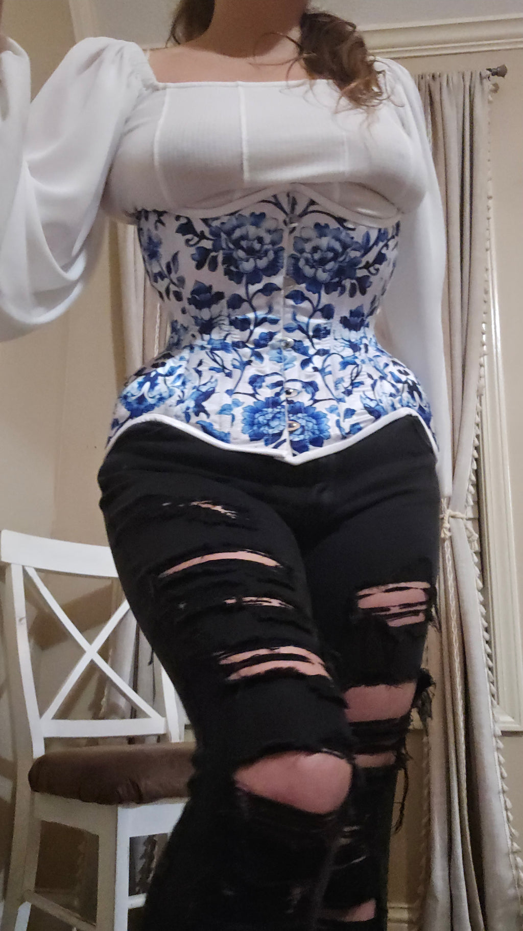 Super Curvy- Blue-White| Grandma Core| Chinoiserie| Signature Shape Collection