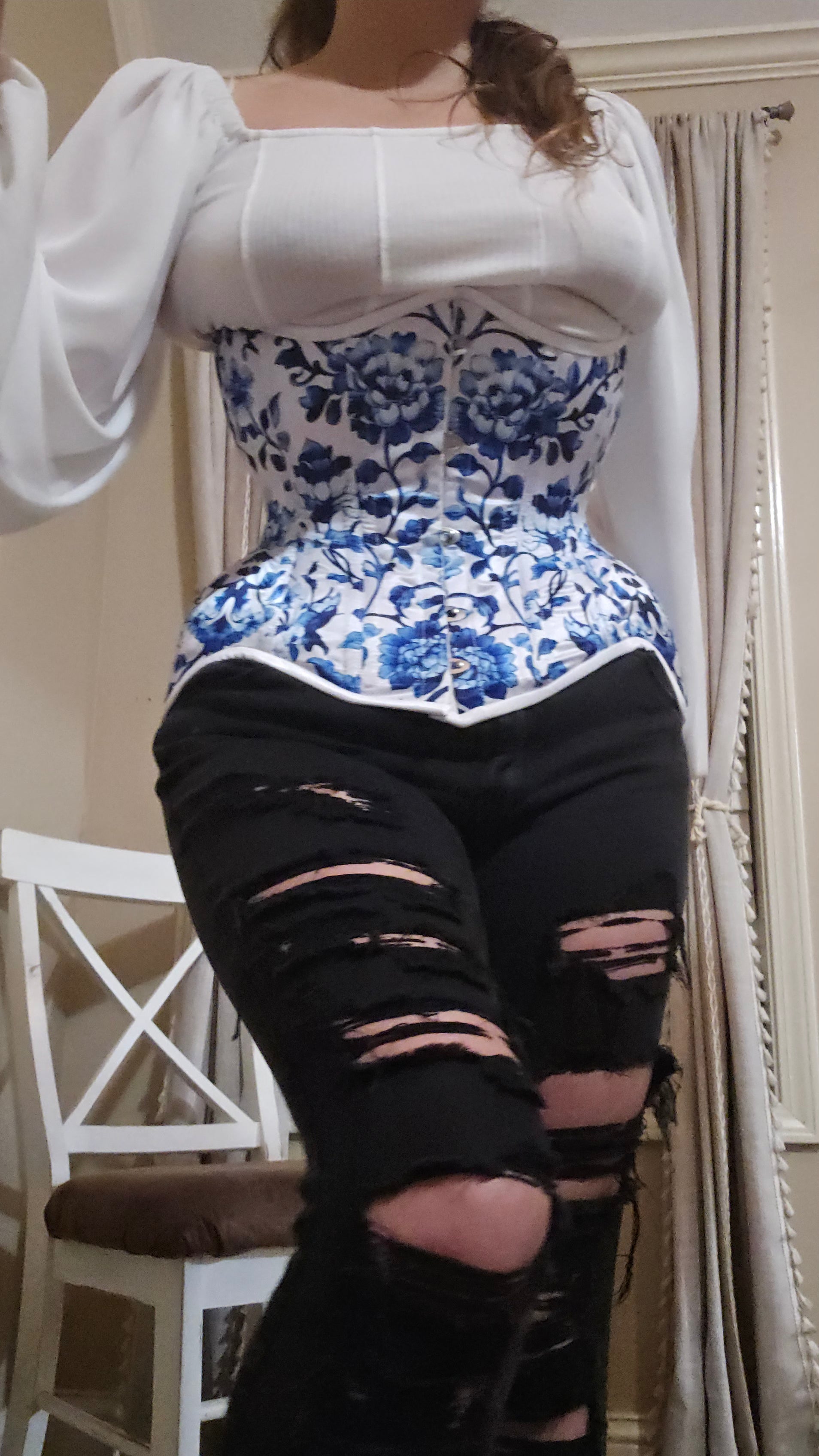 Super Curvy- Blue-White| Grandma Core| Chinoiserie| Signature Shape Collection