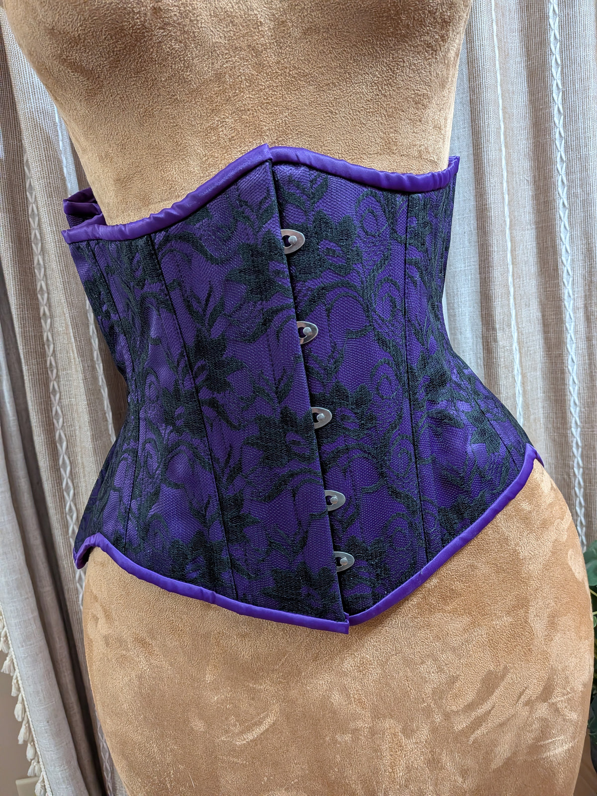 Satin and Lace Overlay Corset| Custom