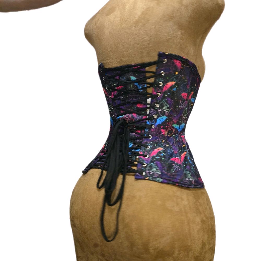 🪄 Mystic Pentacles & Bats Corset 🌈Signature Shape CC-700 | 22” Waist Goal | 12” Length