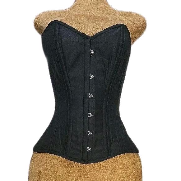 Black Easy Wipe Down Overbust Corset | 26-inch waist |
16-inch length from overbust to thigh (15.5” down the center)
