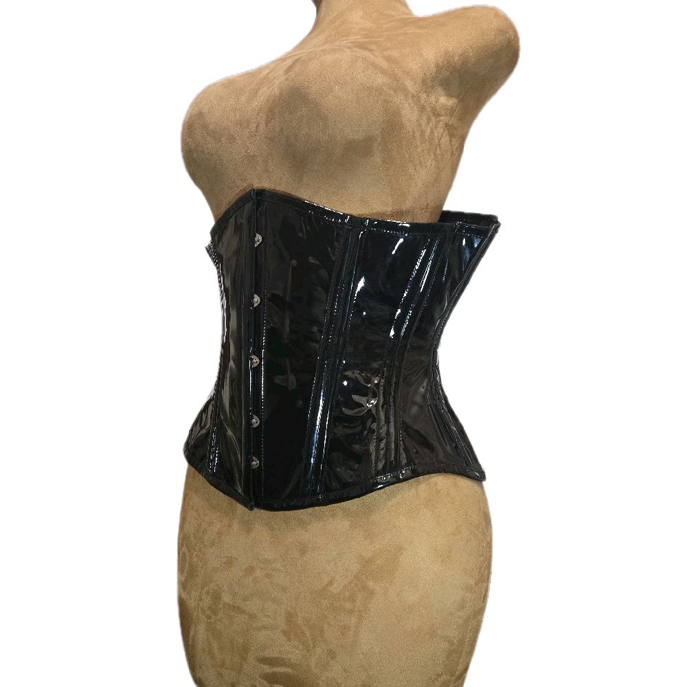 Black PVC Corset – Signature Shape CC-500|32" Waist Goal| 13" Length