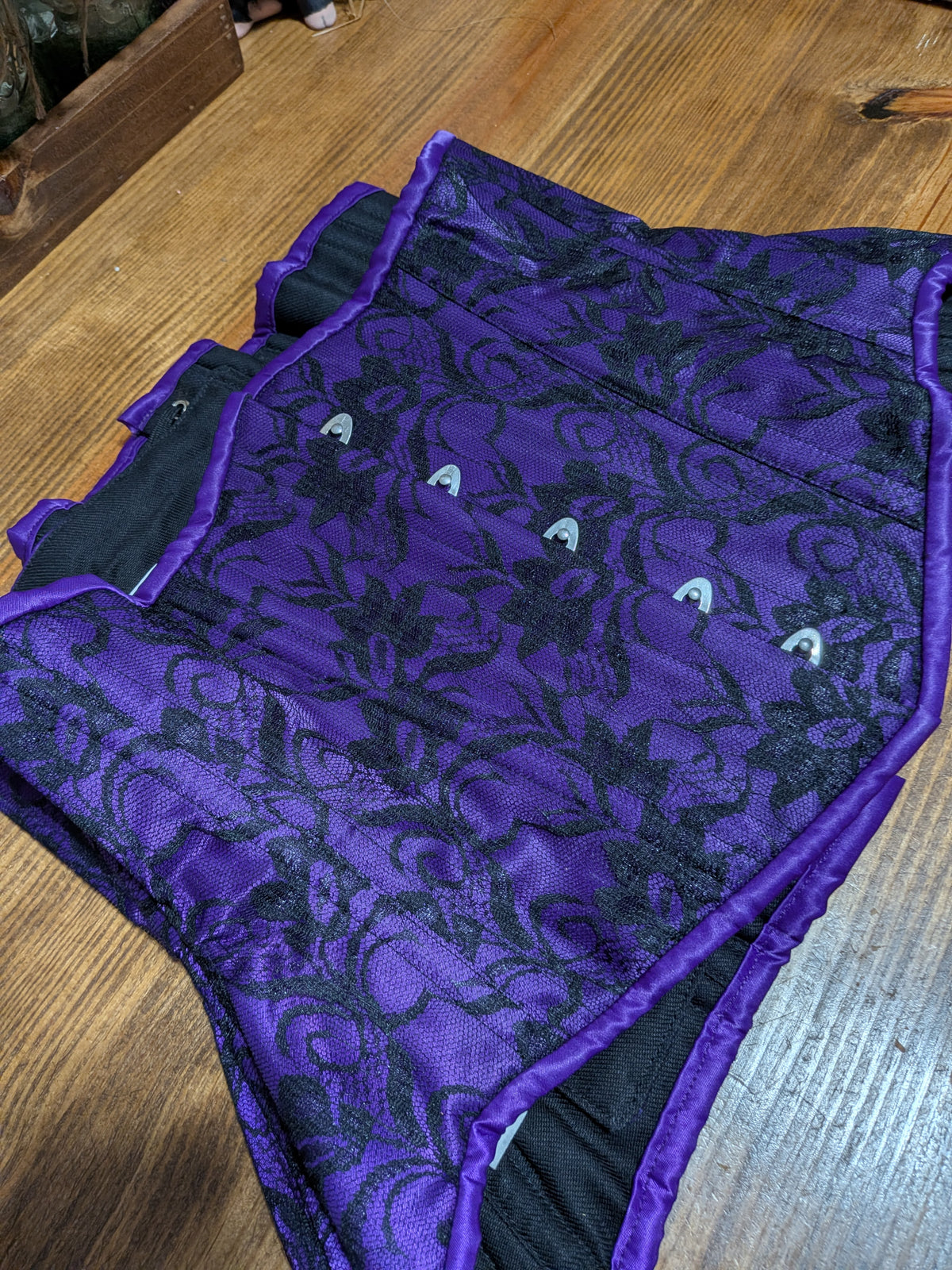 Satin and Lace Overlay Corset| Custom