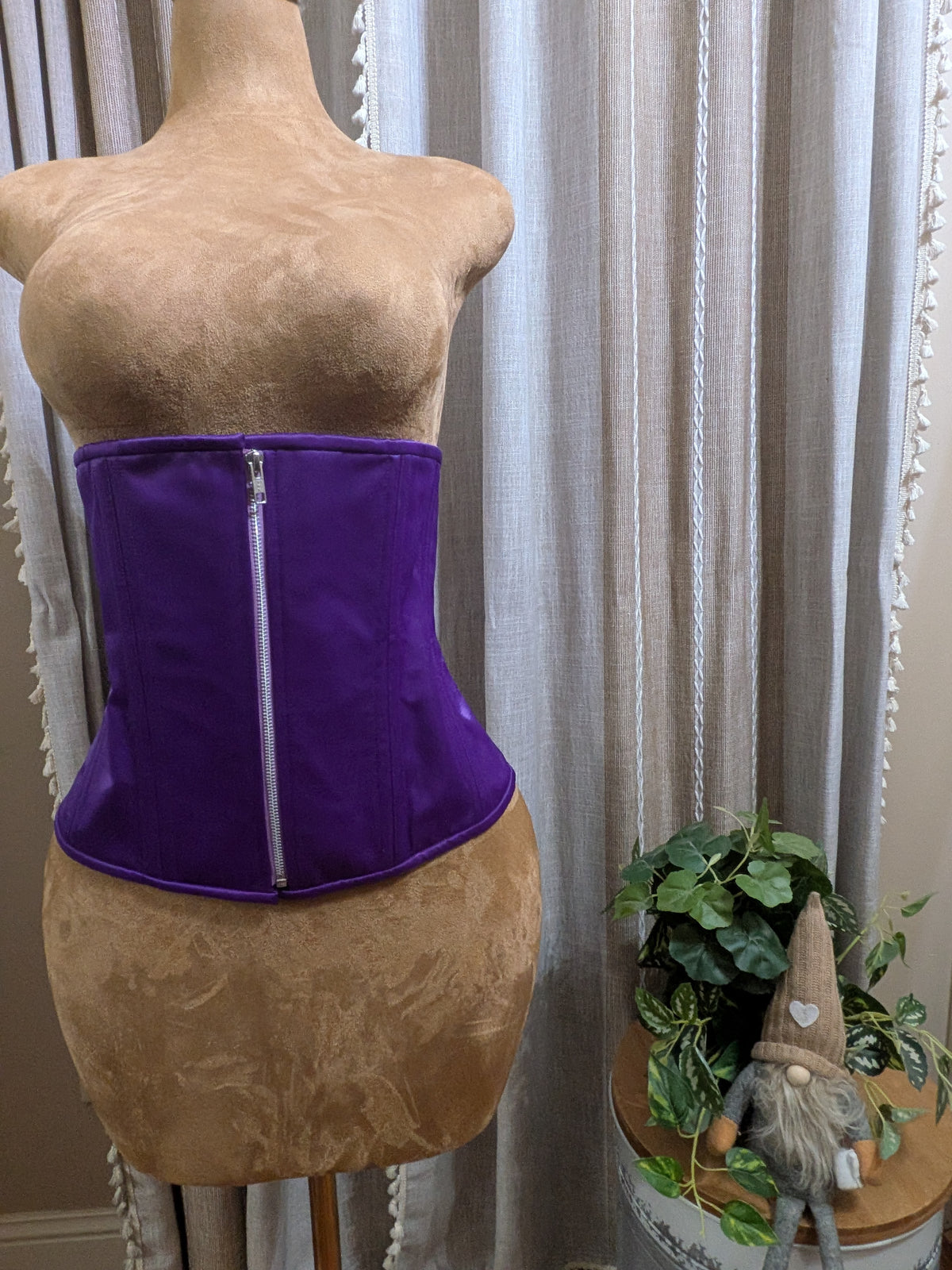 Purple Sleeper Corset| Available For Custom| Zipper