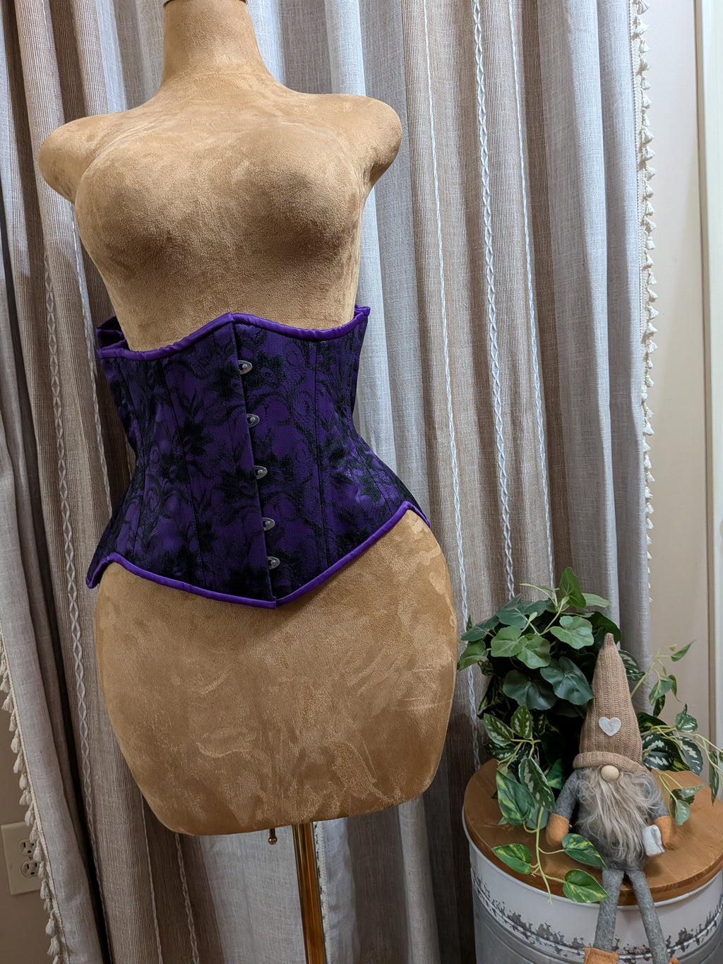 Satin and Lace Overlay Corset| Custom