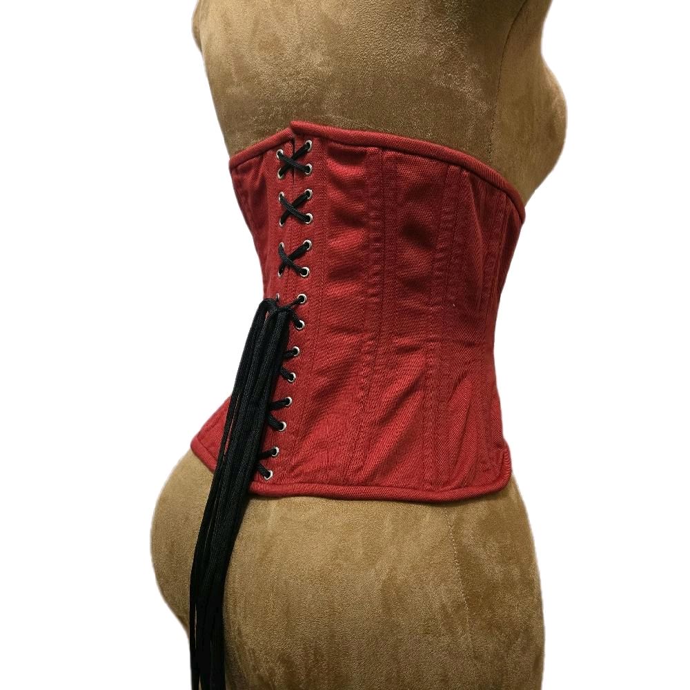 Maroon & Black Corset – 28" Waist Goal | 11" Length