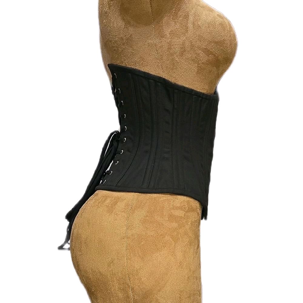 22-inch waist goal | 11-inch length | Black cotton corset|Signature Shape CC-604