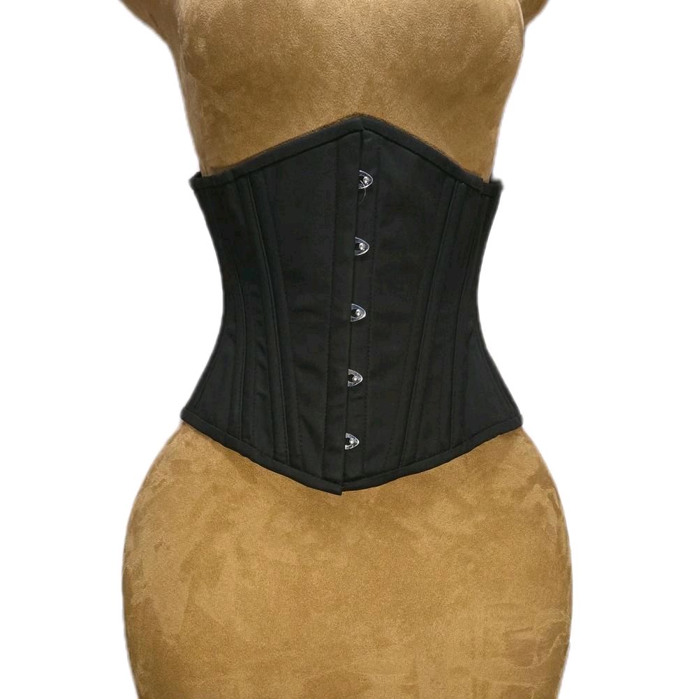 22-inch waist goal | 11-inch length | Black cotton corset|Signature Shape CC-604