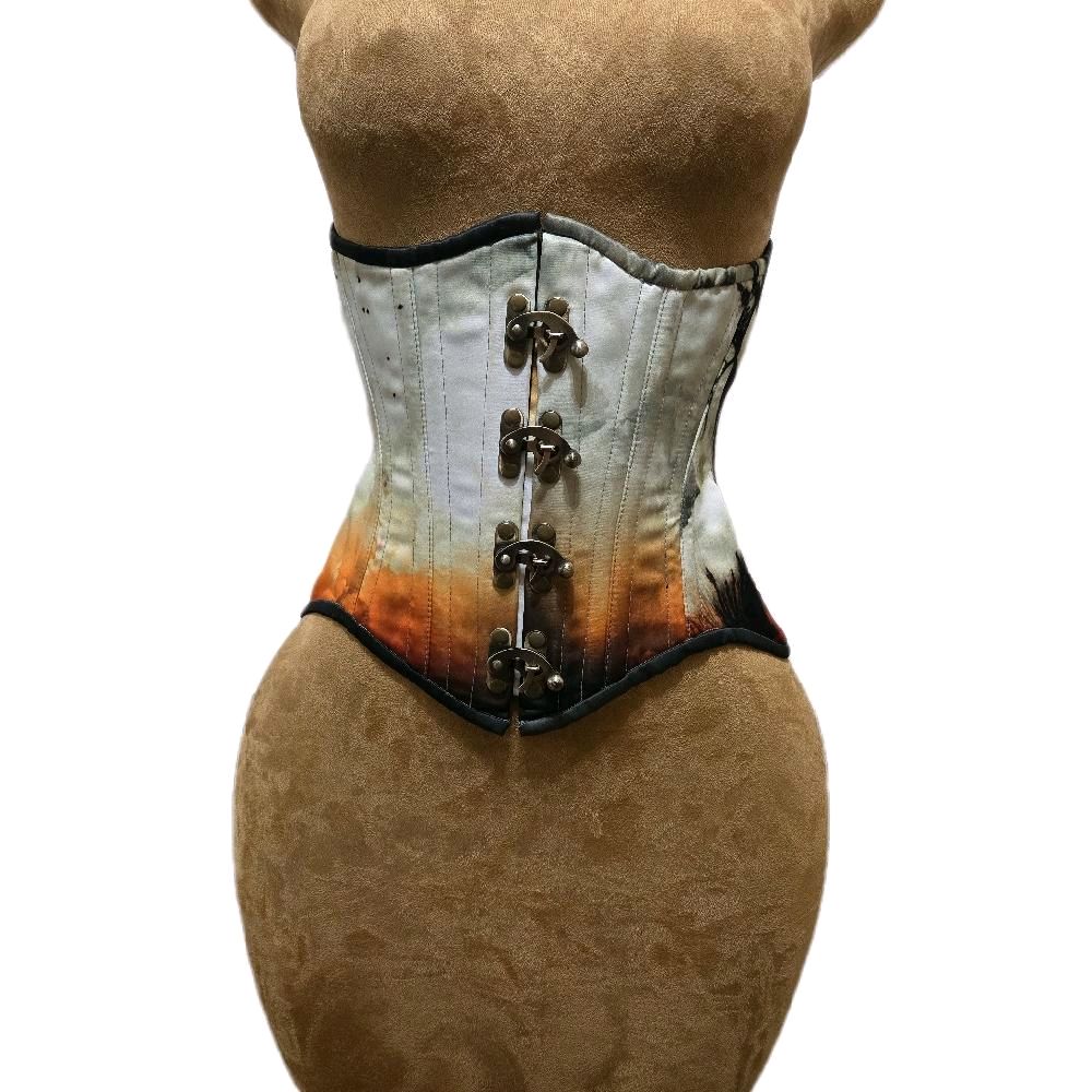 White Woods Swing-Style Corset | 24" Waist Goal | 11" Length